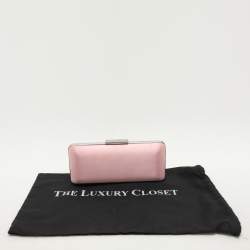 Pre Owned Kenzo Pink Satin Clutch