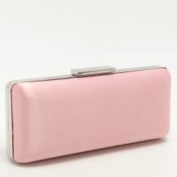 Pre Owned Kenzo Pink Satin Clutch