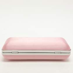Pre Owned Kenzo Pink Satin Clutch