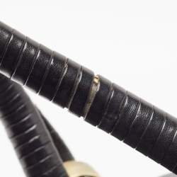 Pre Owned Kenzo Black Leather Studded Satchel 