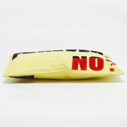 Kenzo Yellow Leather Oversized Forever No? Clutch