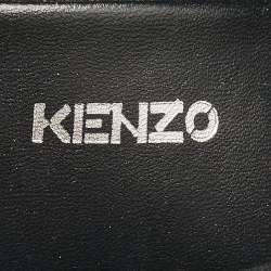 Kenzo Black/Natural Woven Massette Bucket Bag
