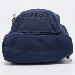 Pre Owned Kenzo Navy Blue Nylon Mini Kampus Tiger Backpack