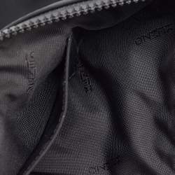 Kenzo Black Fabric Criss Cross Logo Print Zip Pouch