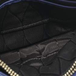 Kenzo Blue Faux Leather Kalifornia Wallet On Chain