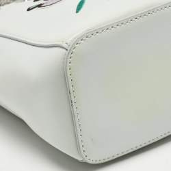 Kenzo Mint Green Leather Small Eye Tote