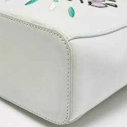 Kenzo Mint Green Leather Small Eye Tote