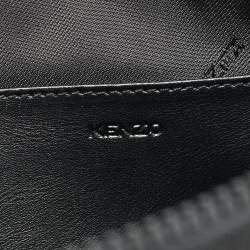 مملوكة مسبقًا Kenzo Tiger Embroidered Black Nylon Flat Pouch 