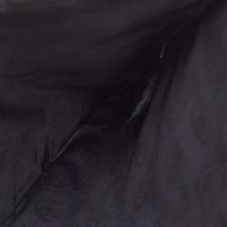 Pre Owned Kenzo Tiger Embroidered Burgundy Neoprene Zip Pouch Clutch