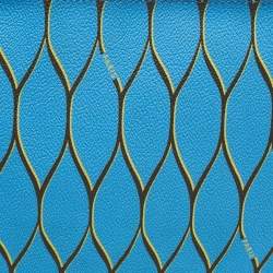 مملوكة مسبقًا Kenzo Blue Pattern Print Coated Canvas Flat Zip Pouch 