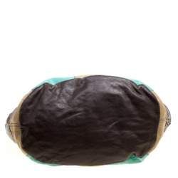 Pre Owned Kenzo Multicolor Leather Patch Work Hobo