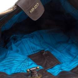 Pre Owned Kenzo Multicolor Leather Patch Work Hobo