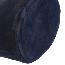 Pre Owned Kenzo Navy Blue Suede Bike Backpacks