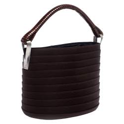 Kenzo Brown Fabric Bucket Bag