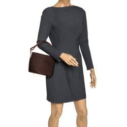 Pre Owned Kenzo Brown Fabric Bucket Bag