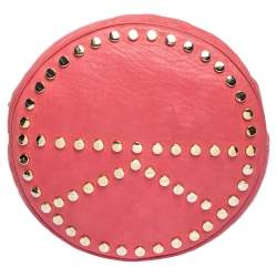 Pre Owned Kenzo Pink Leather Drawstring Bucket Bag