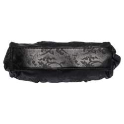 Pre Owned Kenzo Black Leather Frame Pochette Bag