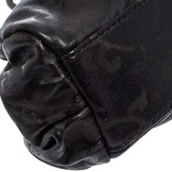 Pre Owned Kenzo Black Leather Frame Pochette Bag