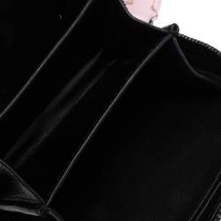 Pre Owned Kenzo Black/Brown Tiger Print Calfhair and Leather Mini Sailor Bag