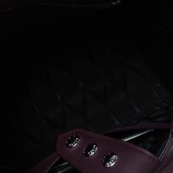 Pre Owned Kenzo Dark Burgundy Leather Kalifornia Mini Tote