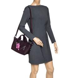 Pre Owned Kenzo Dark Burgundy Leather Kalifornia Mini Tote