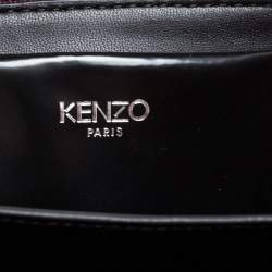 Pre Owned Kenzo Tri Color Leather and Suede Mini Sailor Chain Top Handle Bag