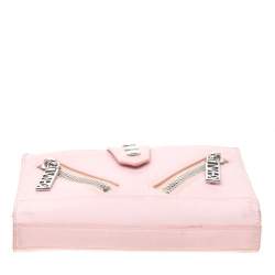 Pre Owned Kenzo Light Pink Leather Kalifornia Chain Shoulder Bag