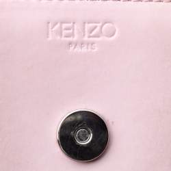 Pre Owned Kenzo Light Pink Leather Kalifornia Chain Shoulder Bag