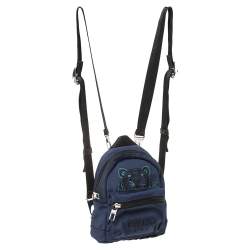 Pre Owned Kenzo Blue Nylon Mini Kampus Tiger Backpack