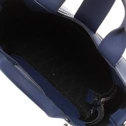 Pre Owned Kenzo Blue Marine Leather Mini Kalifornia Tote