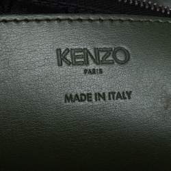 Pre Owned Kenzo Green Leather Kalifornia Tote