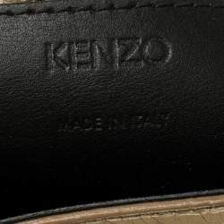 Kenzo Metallic Gold Crinkled Leather Mini Kalifornia Tote