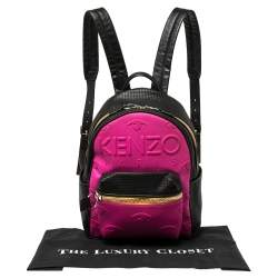Kenzo Multicolor Leather and Neoprene Kombo Backpack