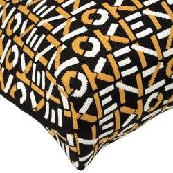 Kenzo Tricolor Monogram Knit Fabric Scuba Tote