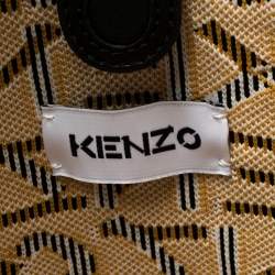 Kenzo Tricolor Monogram Knit Fabric Scuba Tote
