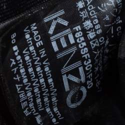 Pre Owned Kenzo Black Canvas Mini Embroidered Tiger Backpack