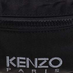 Pre Owned Kenzo Black Canvas Mini Embroidered Tiger Backpack