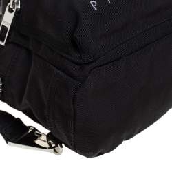 Pre Owned Kenzo Black Canvas Mini Embroidered Tiger Backpack