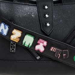 Pre Owned Kenzo Black Marine Leather Mini Kalifornia Tote