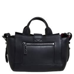 Pre Owned Kenzo Black Marine Leather Mini Kalifornia Tote