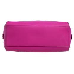 Pre Owned Kenzo Pink Gommato Leather Kalifornia Tote