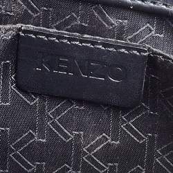Pre Owned Kenzo Black Leather Pochette Bag