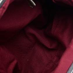 Pre Owned حقيبة ساتشل كينزو إطار جلد نقش تمساح ذهبي ميتالك