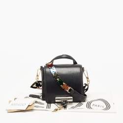 Pre Owned Kenzo Black Leather Sailor Top Handle Bag