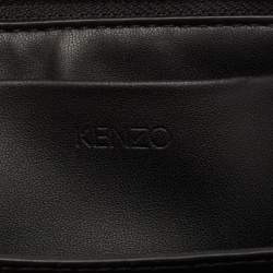 Pre Owned Kenzo Black Leather Sailor Top Handle Bag