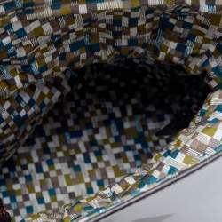 Pre Owned Kenzo Grey/Brown Leather Bucket Bag 