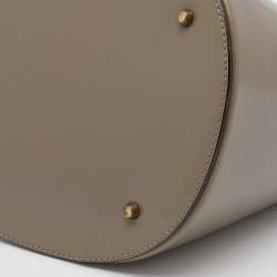 Pre Owned Kenzo Grey/Brown Leather Bucket Bag 