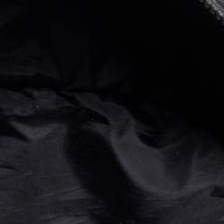 Pre Owned Kenzo Black Logo Print Nylon And Leather Belt Bag