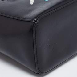 Pre Owned Kenzo Black Leather Small Eye Tote