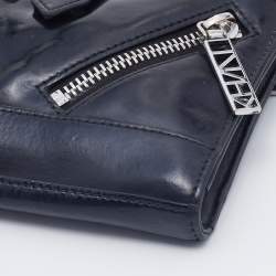 Pre Owned Kenzo Black Leather Kalifornia Chain Shoulder Bag
